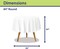 White Disposable Plastic Tablecloth for Round Tables (12 Pack) 84 inches Table Cloths for Parties, Events & Weddings, Indoors & Outdoors, Plastic Table Cover